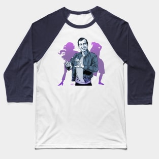 Roger Vadim - An illustration by Paul Cemmick Baseball T-Shirt